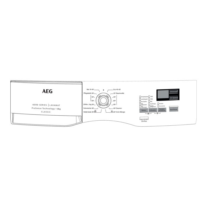 AEG Electrolux 140227069014 Bedienteilblende - Bedienblende,weiss,aeg,de
