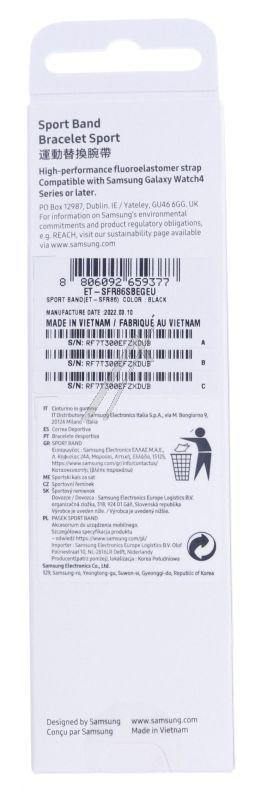 Samsung ETSFR86SBEGEU - Et-sfr86sbegeu passend für samsung sport band (20 mm, s/m), black