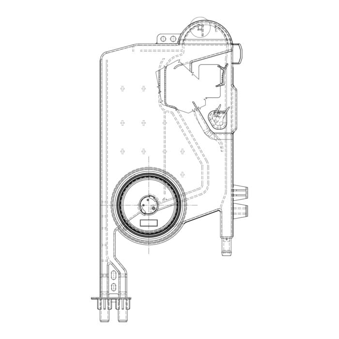 AEG Electrolux Wassertasche 1170481855 für Geschirrspüler Druckwächtergefäß Ersatzteil