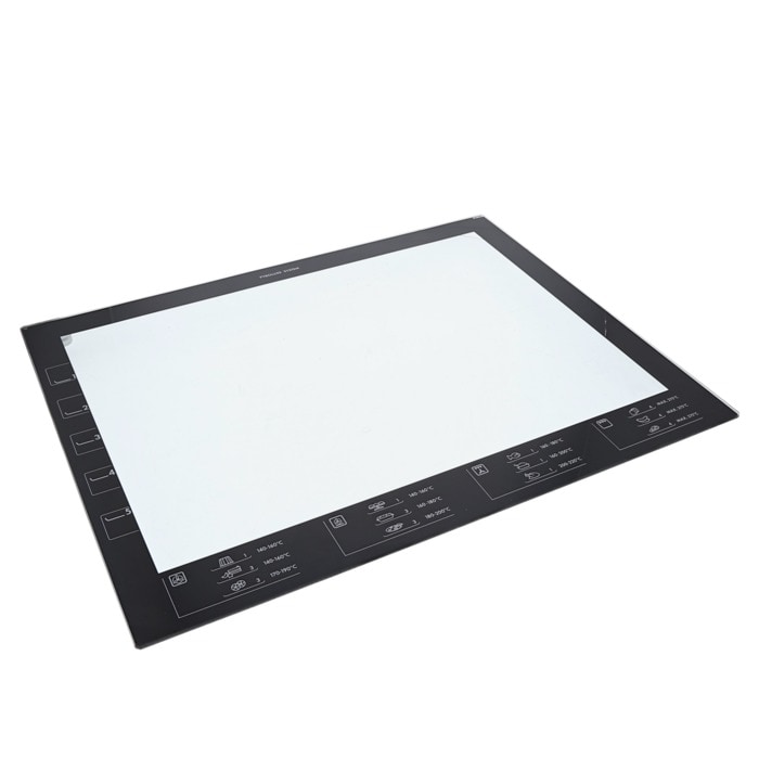 AEG Electrolux 3874366093 Backofenglasscheibe - Glasscheibe bedruckt 504mm x 397mm