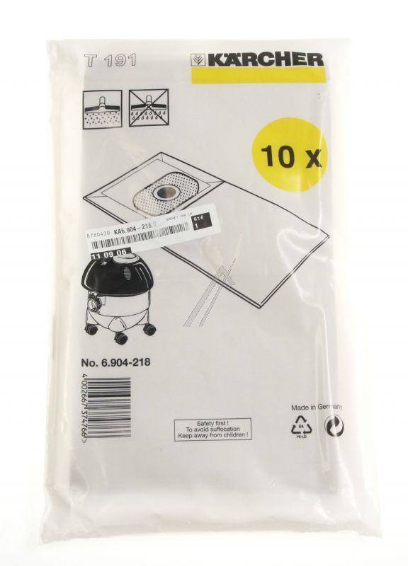 Kärcher 69042180 Staubsaugerbeutel - Staubsaugerbeutel 10 stück