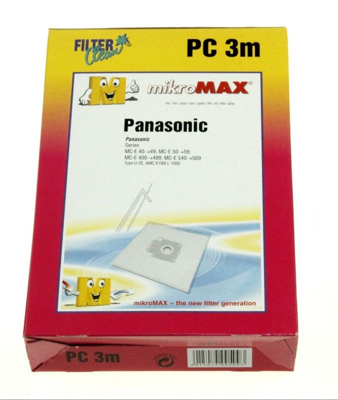 Filter Clean FL0022K Staubsaugerbeutel - Pc3m fl0022-k micromax beutel inhalt: 4+1+1