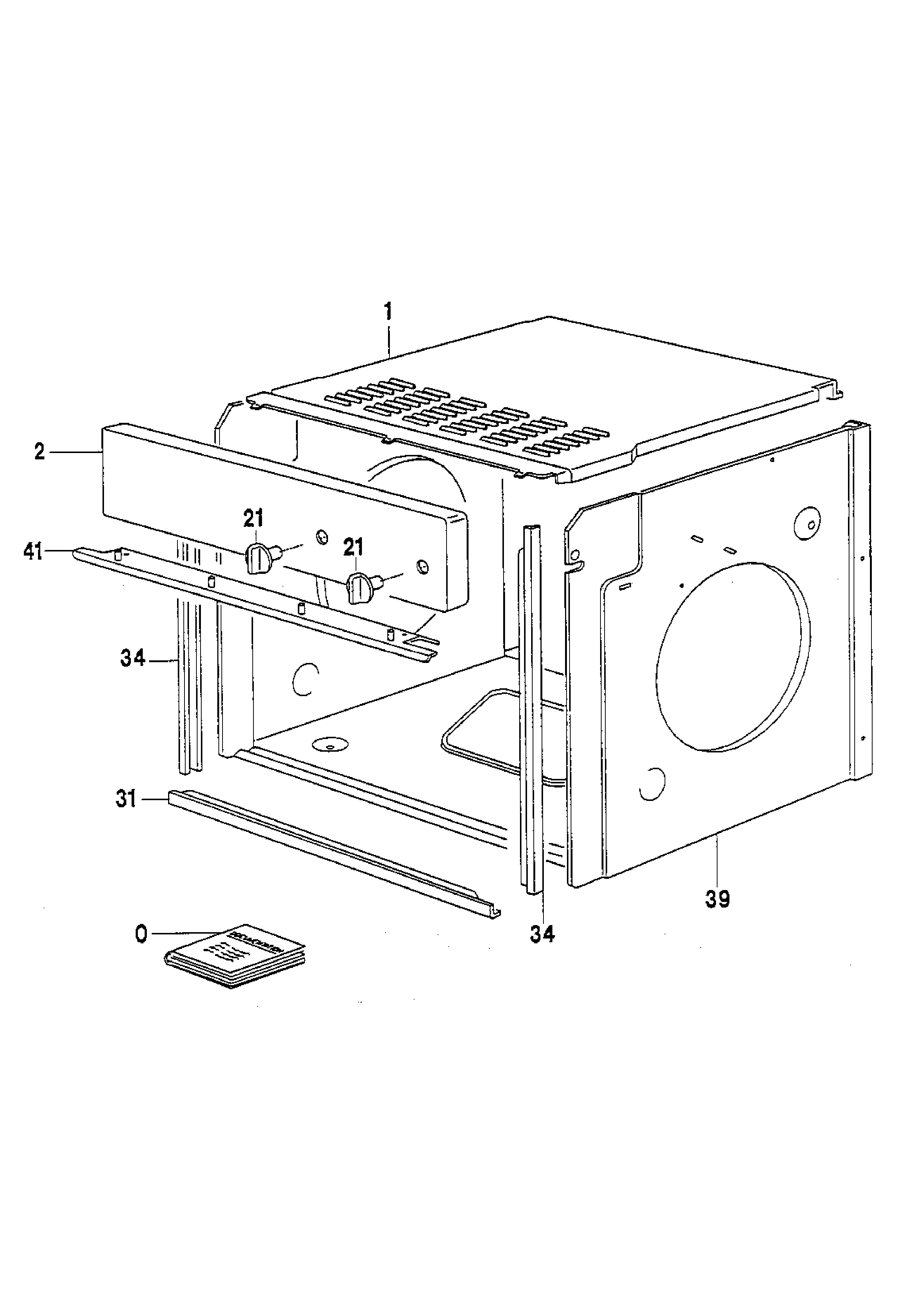 Explosionszeichnung Zanussi 94425001100 FP348GB1