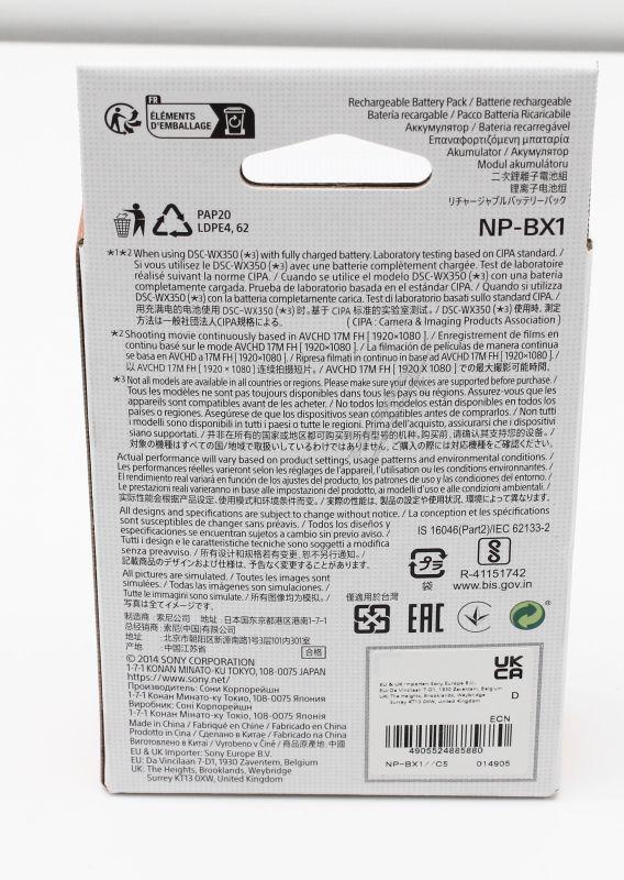 Sony A5008287F Akku - Np-bx1 rechargeable battery pack npbx1/ ce (except uc2, cn2, j1)