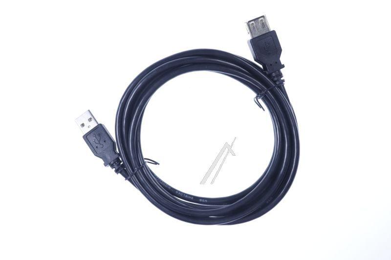 COM Typ-A-Stecker - Usb-a verlängerungskabel, 2.0, schwarz, 3m
