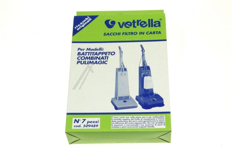 Delonghi VT509489 Staubsaugerbeutel - Conf 7sacchi carta bt-pm5 c/scatola