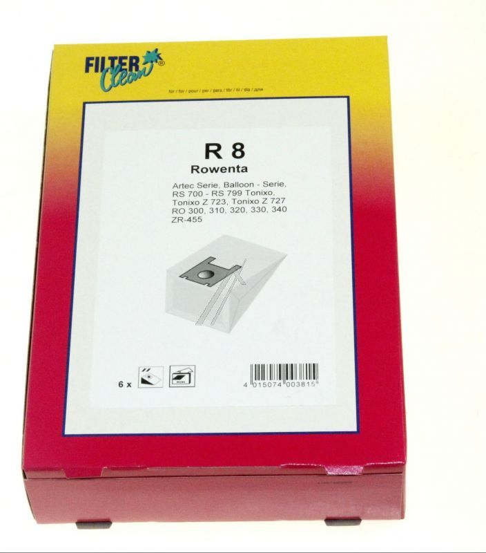 Filter Clean 000180K Staubsaugerbeutel - R8 000180-k staubsaugerbeutel 6 stück.