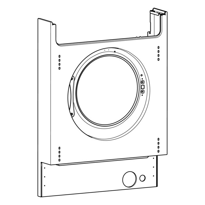 AEG Electrolux 1325587465 Frontblende - Frontblende,weiss,b.i.