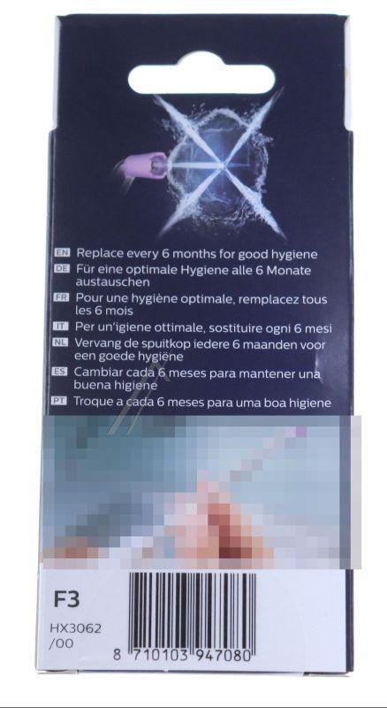 Philips HX306200 Düsenaufsatz für Munddusche - F3 hx3062/00 sonicare quad stream power flosser ersatzdüsen, 2 stück