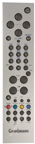 Vestel 20298677 - Rc1549 fernbedienung passend für goodmans (eko2gray/i)(gray/s)
