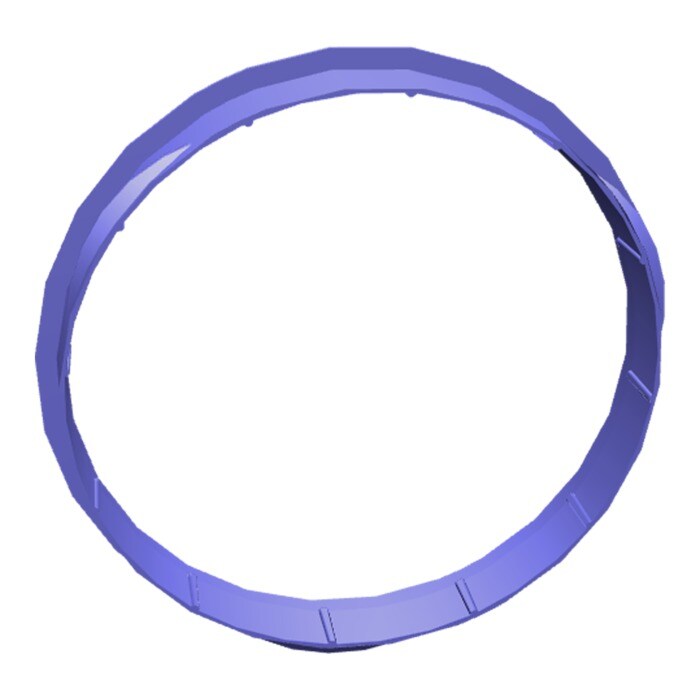 AEG Electrolux 5617223317 Abdeckkappe - Abdeckhaube ring,dampf,silber