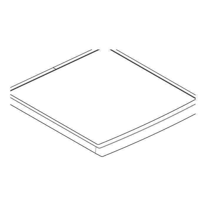 AEG Electrolux 1173175108 Abdeckplatte - Arbeitsplatte,,silber