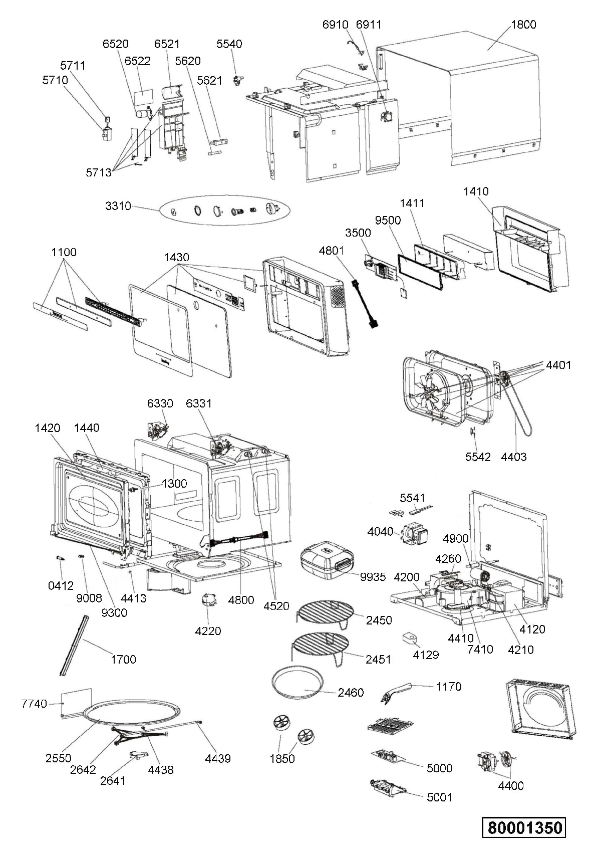 Explosionszeichnung Hotpoint 859159084491 MWHA 33343 B Explosionszeichnung Hotpoint 859159084491 MWHA 33343 B