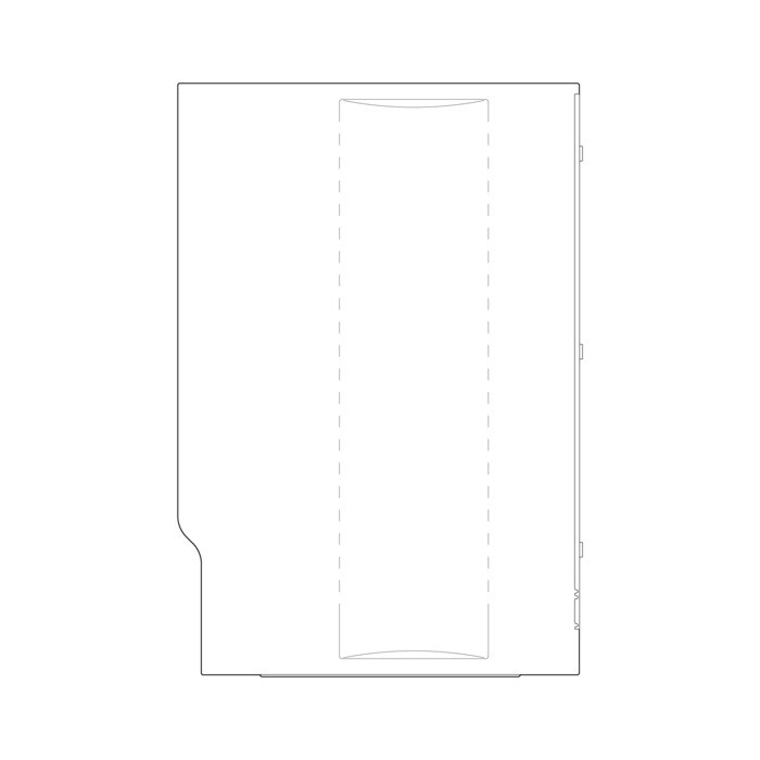 AEG Electrolux 1463508372 Gehäuse Seitenteil - Seitenwand,rechts,weiss,546.5x
