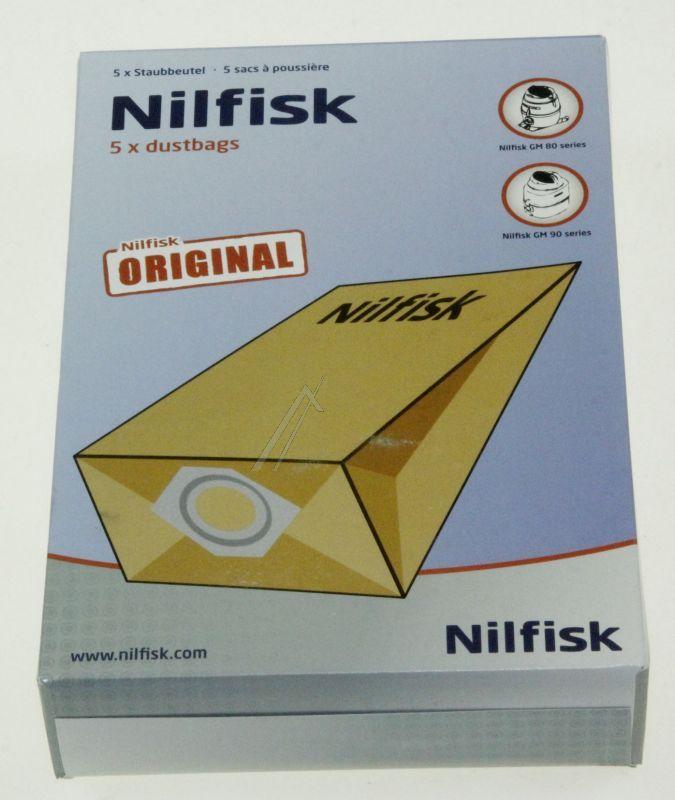 Nilfisk 82095000 Staubsaugerbeutel - 5 papier-staubbeutel 9,75 l gs/gm80