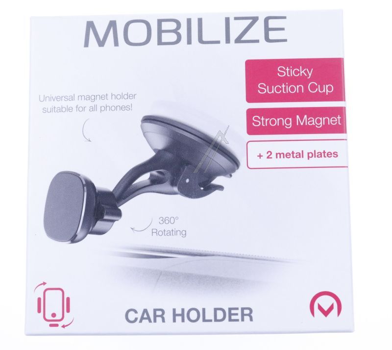 Mobilize 23739 - Passend für universal magnet kfz / auto halterung für die windschutzschreibe oder das armaturenbrett