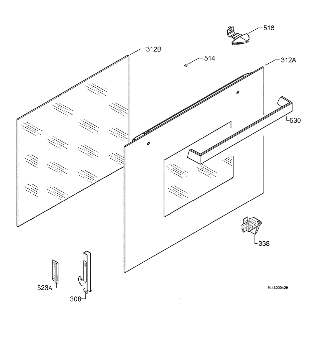 Explosionszeichnung Ikea 94406450004 LOV3