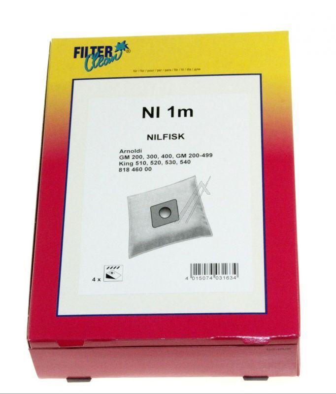 Filter Clean FL0251K Staubsaugerbeutel - Ni1m mikromax beutel 4 stck
