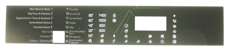 Arcelik Grundig Beko 2858149042 Schalterblende - Inlay-finnish
