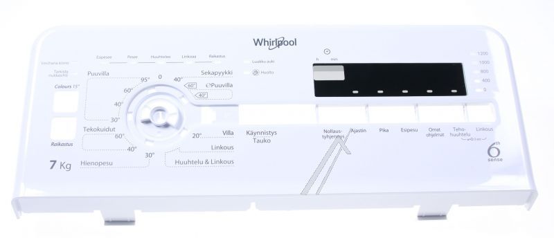 Whirlpool Indesit 481010832878 Bedienteilblende - C00447956 bedienfeld wh/fi/1200/7 kg/e1/kern gedruckt Whirlpool Indesit 481010832878 Bedienteilblende - C00447956 bedienfeld wh/fi/1200/7 kg/e1/kern gedruckt
