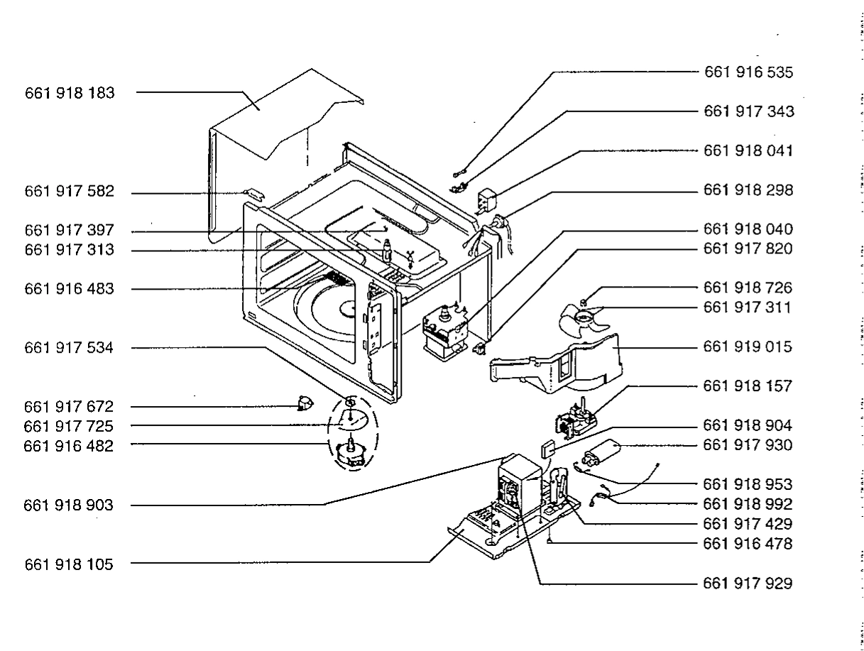Explosionszeichnung AEG 94700138000 Micromat 32 T W