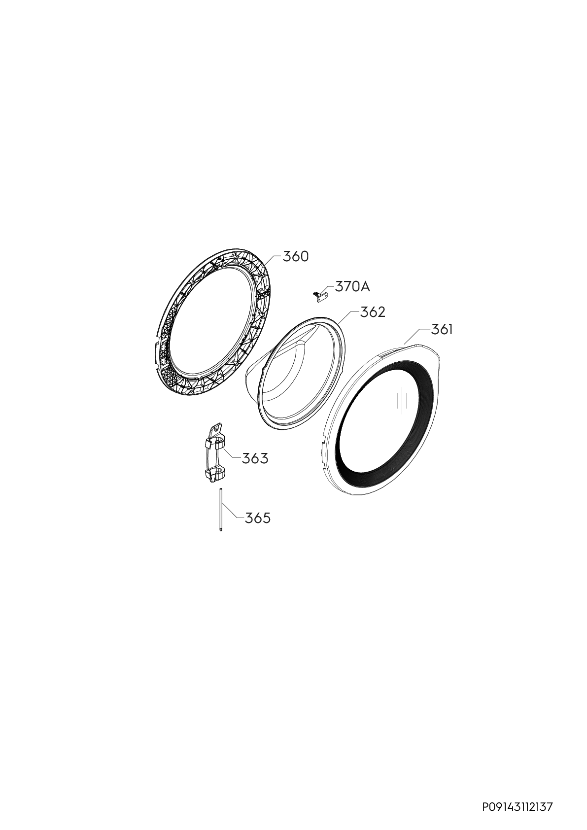 Explosionszeichnung Electrolux 91491653704 EW6FN429BP