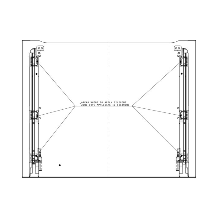 AEG Electrolux 140044082620 Frontscheibe - Frontscheibe,inox,electrolux,5