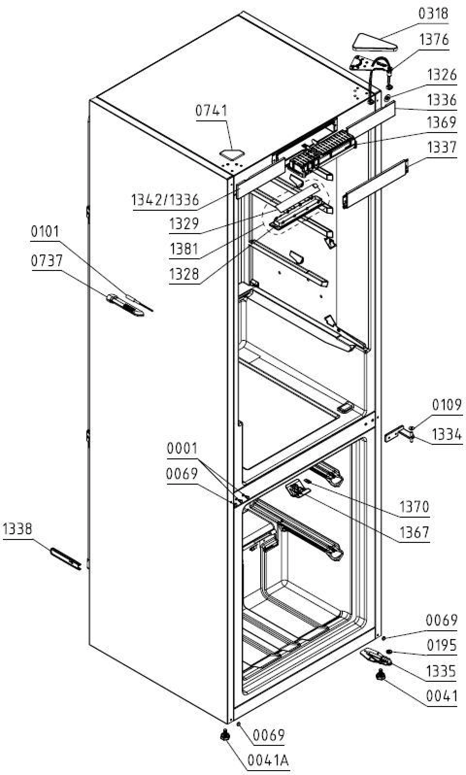 Explosionszeichnung Gorenje 514630 RK6193LRD Explosionszeichnung Gorenje 514630 RK6193LRD