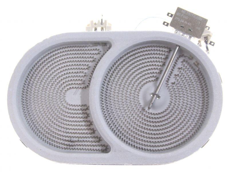 Midea 17466100A00012 Strahlenheizkörper - 10.57411.504 zweikreis-strahlungsheizkörper, 2000w, oval