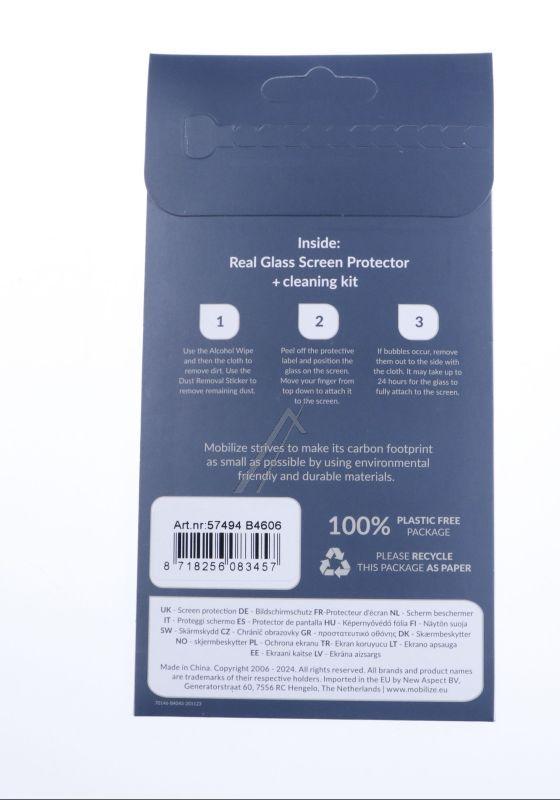 Mobilize 57494 Display-Schutzfolie - Passend für mobilize glass screen protector - black frame - samsung galaxy s24+ 5g / s25+ 5g