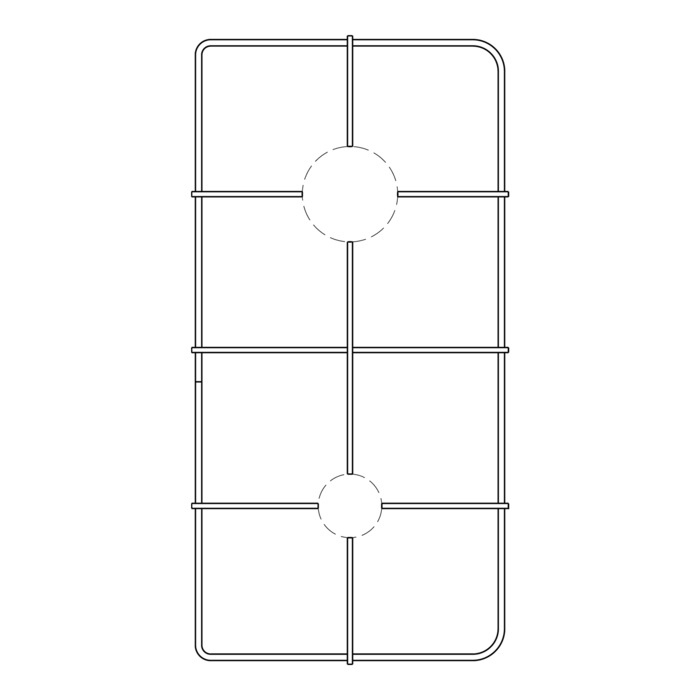 AEG Electrolux 3423942055 - Halbrost,rechts,kochmulde