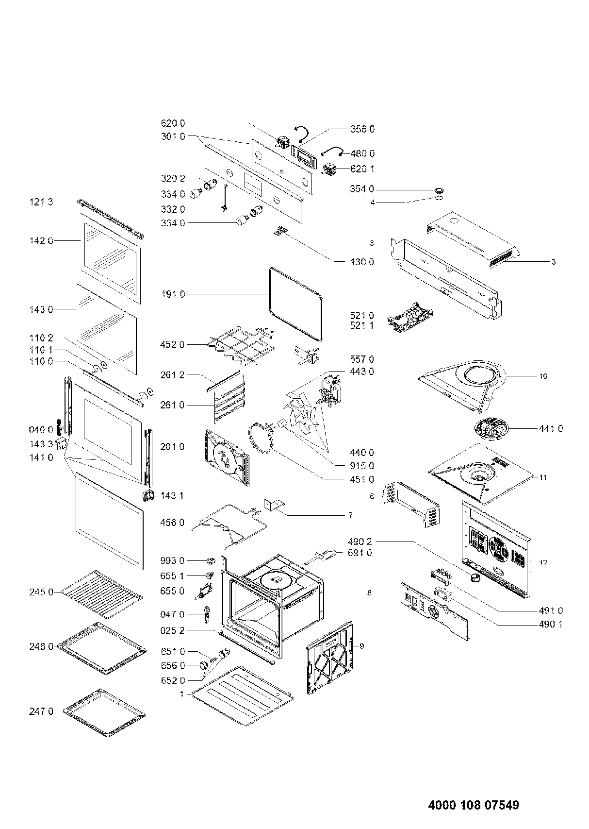 Explosionszeichnung Ikea 852315501500 OV R00 SA EINBAUHERD Explosionszeichnung Ikea 852315501500 OV R00 SA EINBAUHERD
