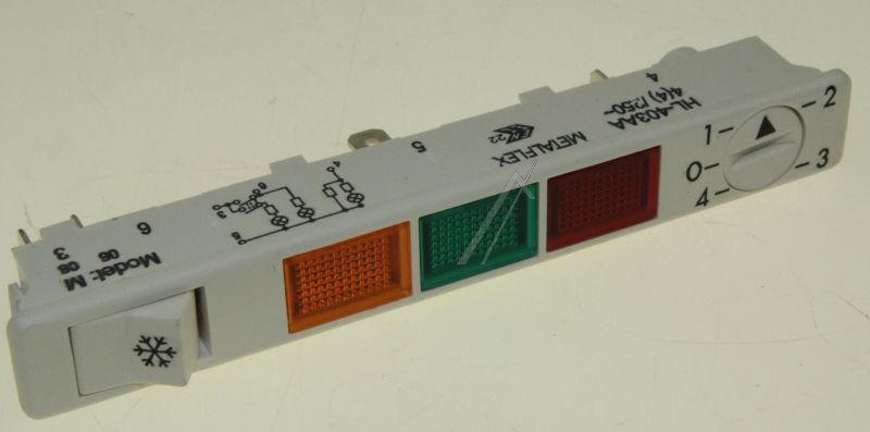 Candy Hoover 92742667 Signalleiste - Lampe und schalter kompl.
