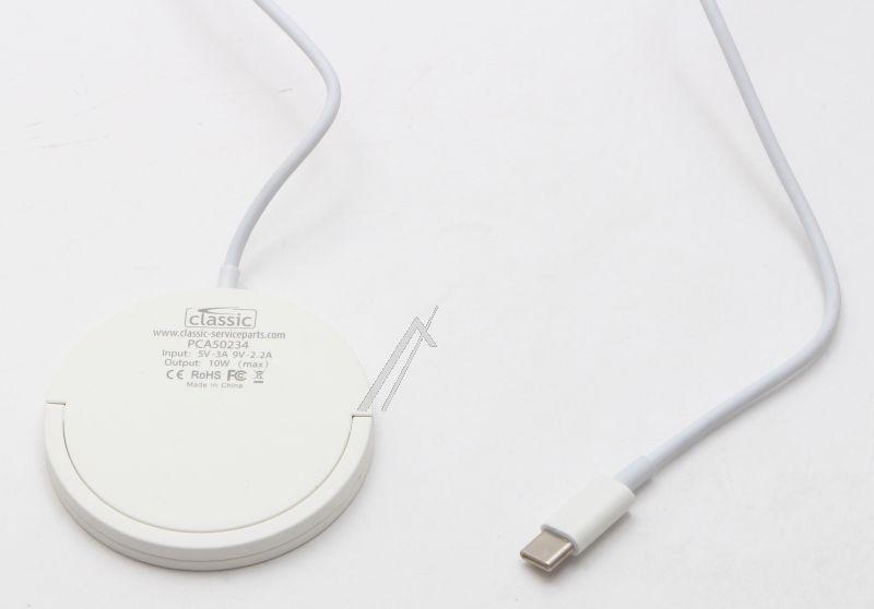 Classic PCA50234 Ladegerät Handy - Magic qi 10w qi-ladegerät, weiss mit magnet