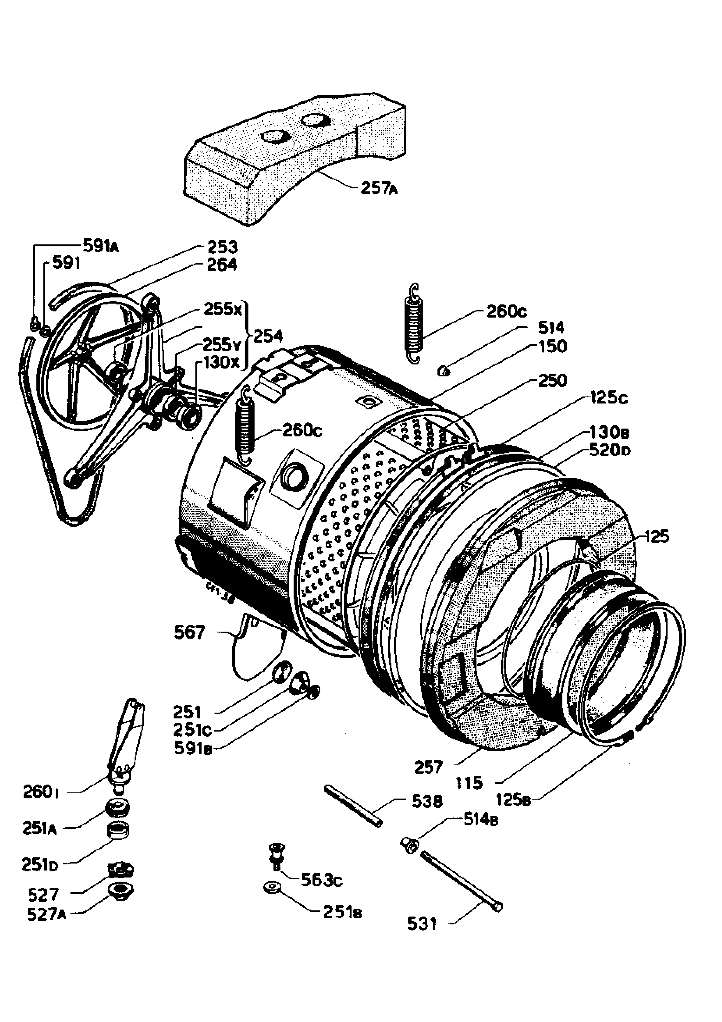 Explosionszeichnung Zanussi 91449017900 ZF 850 WX