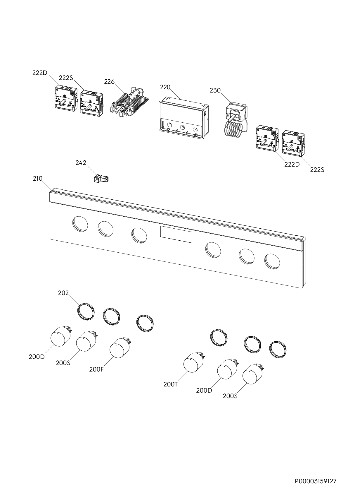 Explosionszeichnung Juno 94972340200 JH084C0