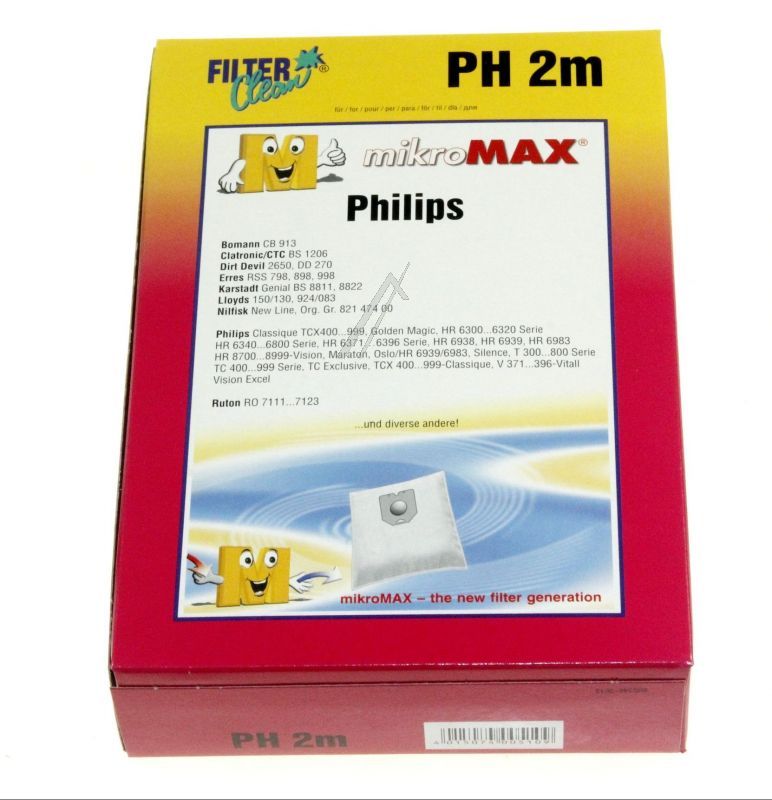 Filter Clean FL0023K Staubsaugerbeutel - Ph2m fl0023-k micromax beutel 4 stück