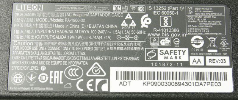 Acer KP09003009 - Ac adaptor.90w.19v