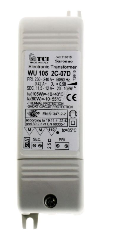 Elica 2023BV - Wu1052c-07d transformator