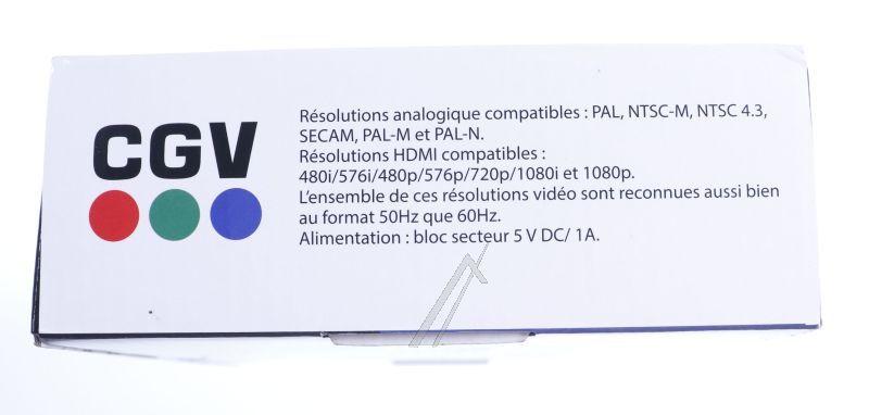 CGV 50035 HDMI-Converter - Convertisseur vidéo péritel vers hdmi compatible secam