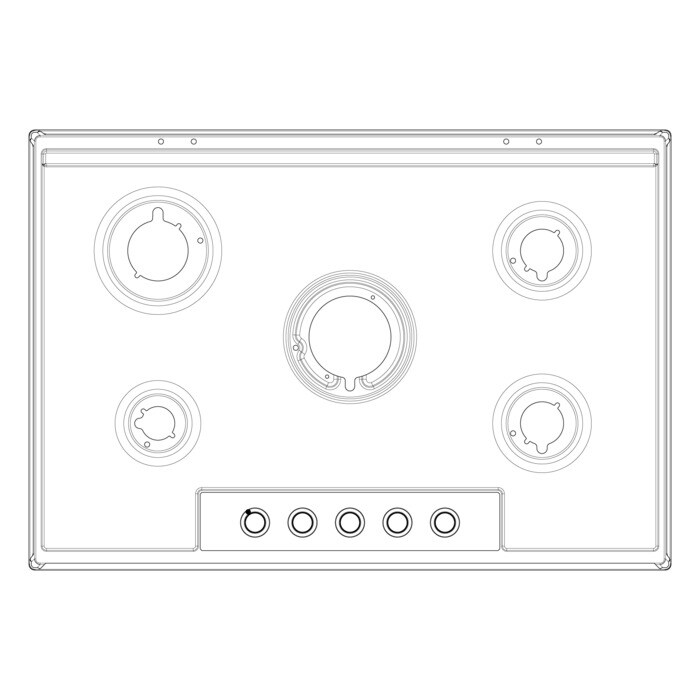 AEG Electrolux 140053204024 - Arbeitsplatte,inox,aeg,744x510