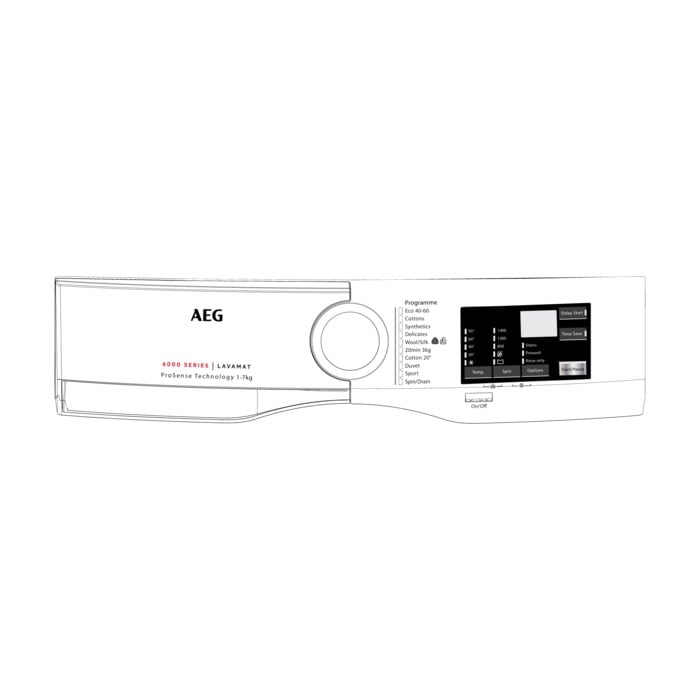 AEG Electrolux 140205795010 Bedienteilblende - Bandeau,blanc,aeg,en AEG Electrolux 140205795010 Bedienteilblende - Bandeau,blanc,aeg,en
