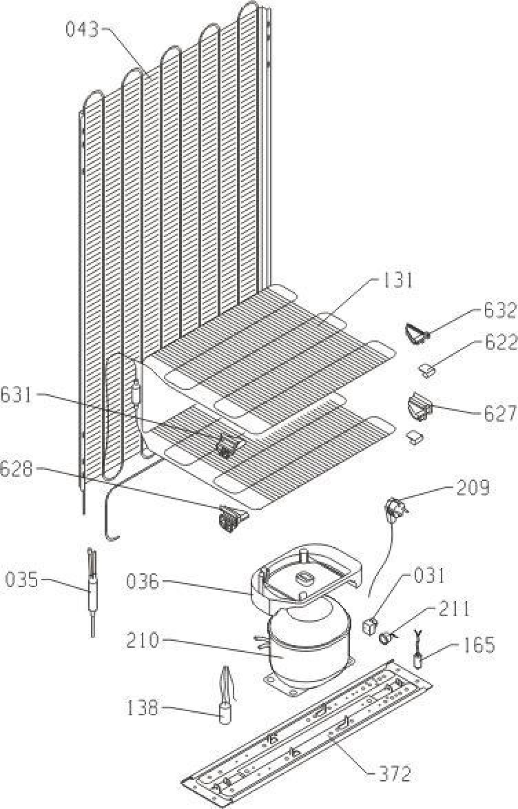 Explosionszeichnung Gorenje 528615 RK60319OBL