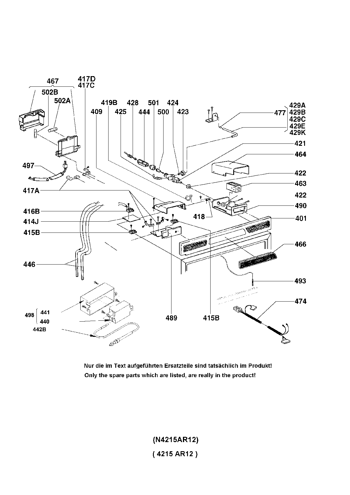 Explosionszeichnung AEG 92108605700 RM6405L
