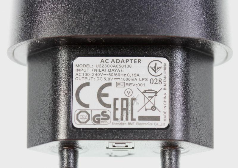 Acer HPADT11010 AC Adapter - Hp.adt11.010 ac adapter.5w.5v/1a.eu.schwarz