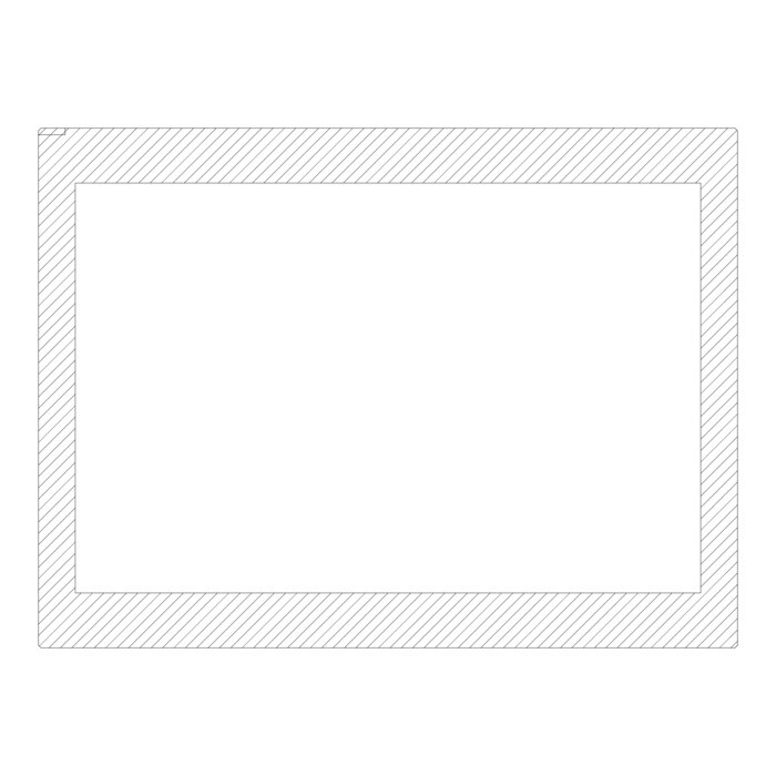 AEG Electrolux 140052275025 Türglas - Türglas,522x388mm