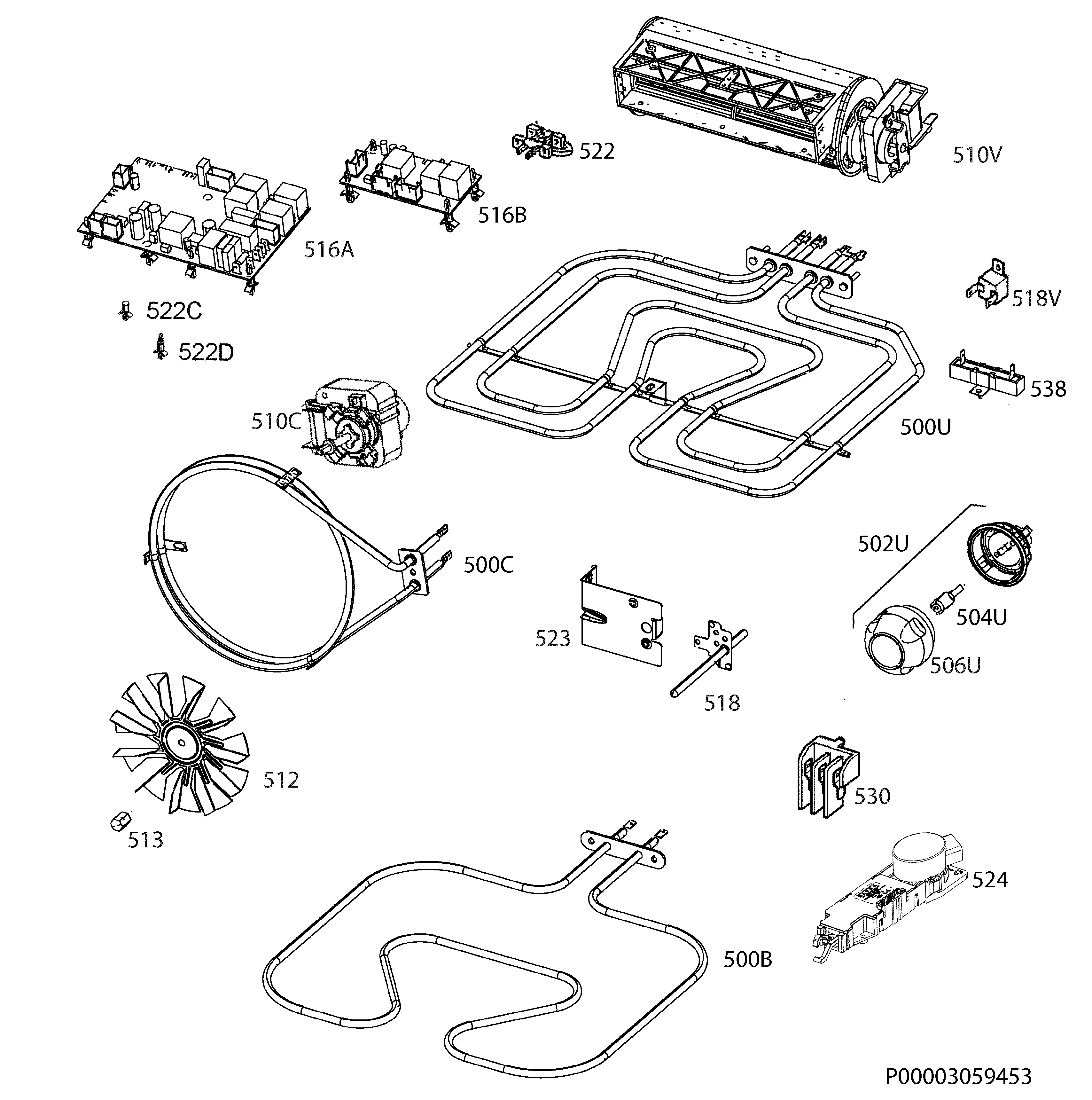 Explosionszeichnung Ikea 94406455100 OV19 Explosionszeichnung Ikea 94406455100 OV19