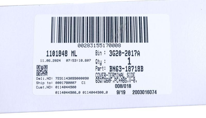Samsung BN6318718B Abdeckung Gehäuse - Bn63-18718b cover-terminal side,65qtq60f,pc+abs,v-0,