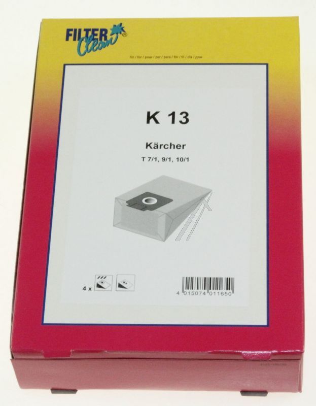 Filter Clean 000789K Staubsaugerbeutel - K13 staubbeutel 4 stück