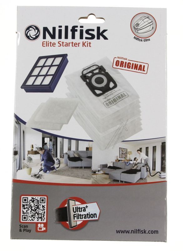Nilfisk 107407952 Staubsaugerbeutel - Passend für elite starter kit ultra+